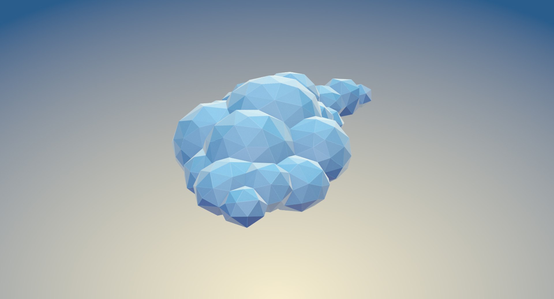 beautiful clouds polys 3d max