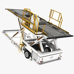 3D airport baggage loader device model