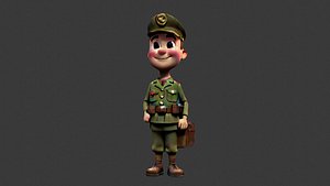 3D Postman Soldier model