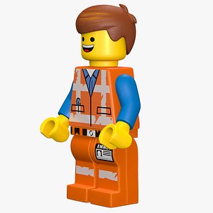 3D Lego Figure Movie Emmet Character