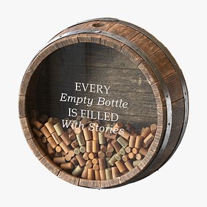 3D Wall decorative wine barrel