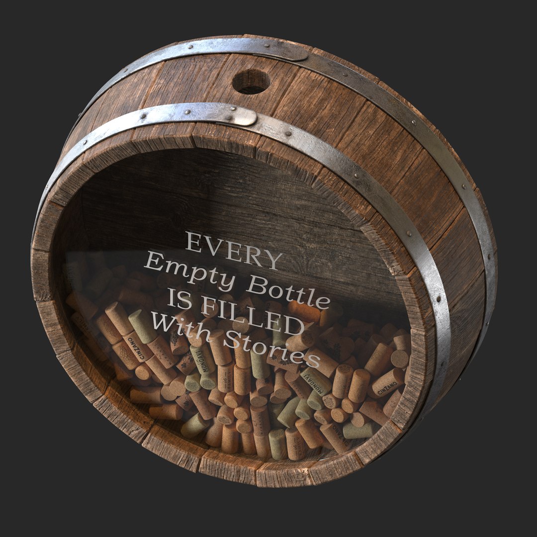 3D Wall decorative wine barrel https://p.turbosquid.com/ts-thumb/nJ/4SftxE/bN/3/jpg/1696496695/1920x1080/fit_q87/1c5d7415e84a7a48adf0c444e7b15f11d11a9270/3.jpg