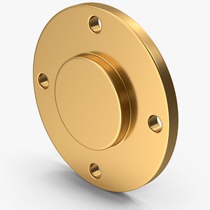 3D model Gold Flange