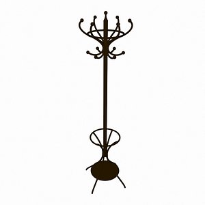 3d model coat rack