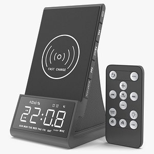 Radio Despertador Digital Doble Plástico Modelo 3D $29 - .3ds .blend .c4d  .fbx .max .ma .obj .lxo - Free3D