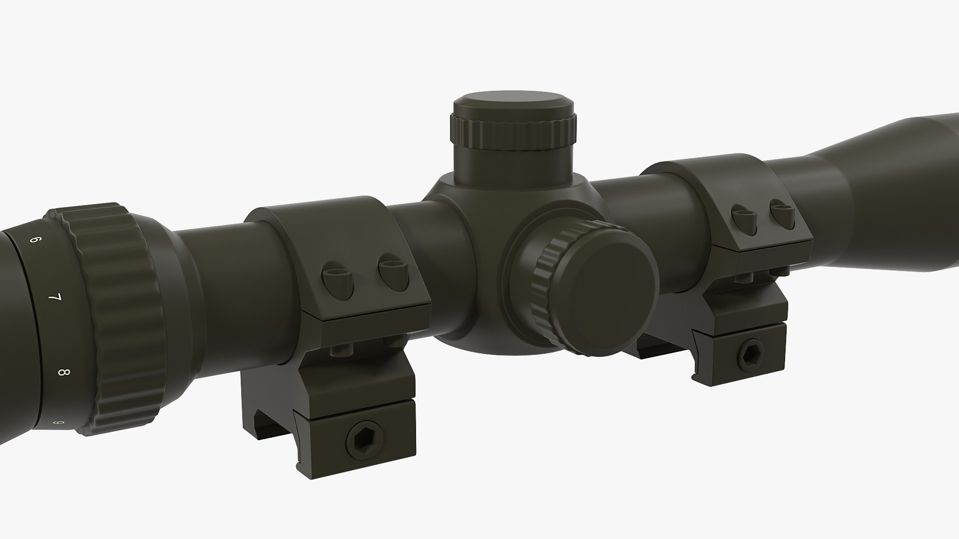 3D rifle scope - TurboSquid 1439279