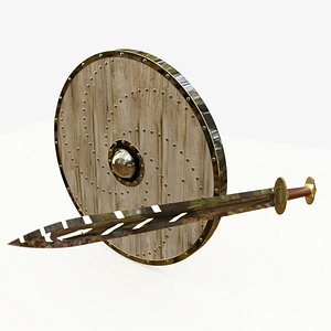 Viking Sword and Shield - Dungeon Collection 3D