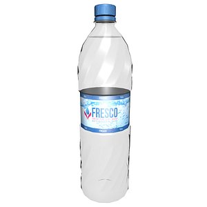 3D model bottle beverage drink
