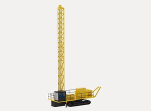 3D Drill Rig Mining E6240 Simplified model