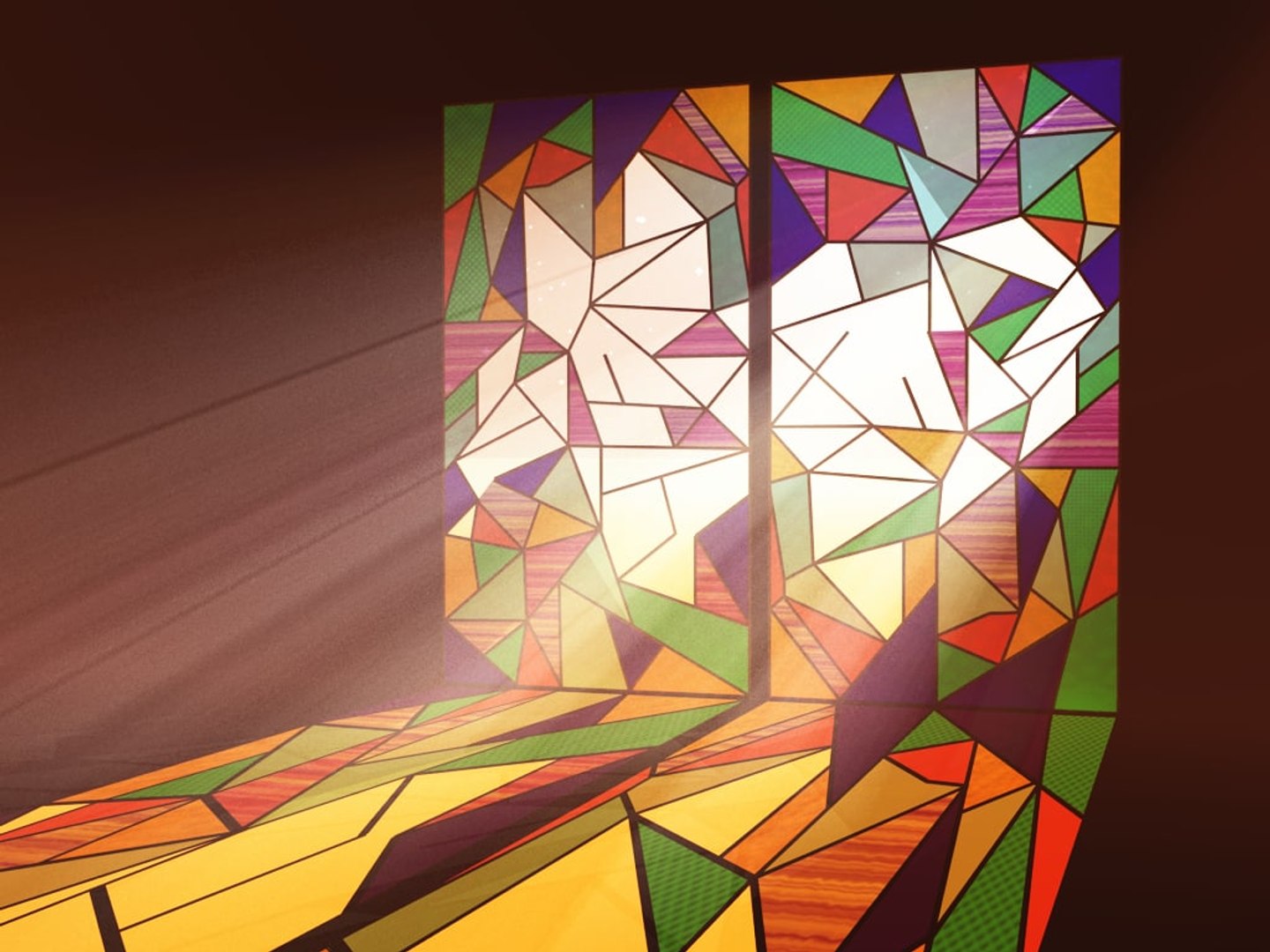 Glass Coloured 3d Model