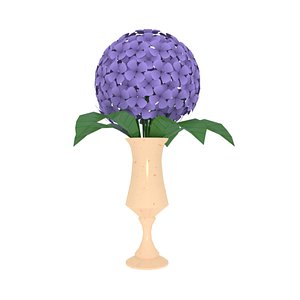 flowers modeled 3D model