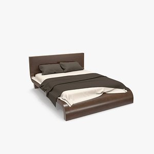 wood bed v2 3D