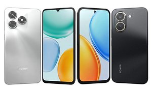 Honor Play 80 Plus Midnight Black And Honor Play 70C Silver 3D model