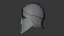 Antiker griechischer korinthischer Bronzehelm, 3D-Modell