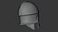 Antiker griechischer korinthischer Bronzehelm, 3D-Modell