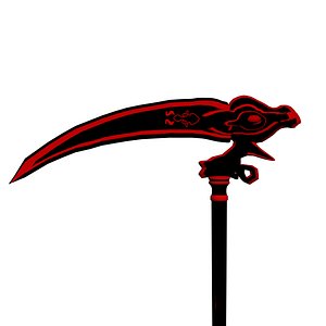 3D scythe character model