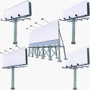 3D Billboard Poles and Roof Billboard v7