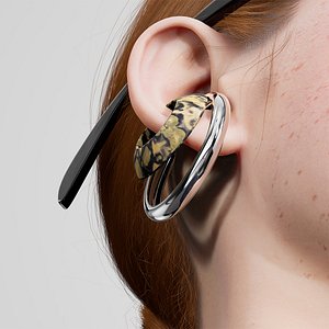 RATHELWOLF ear cuff OSKAR