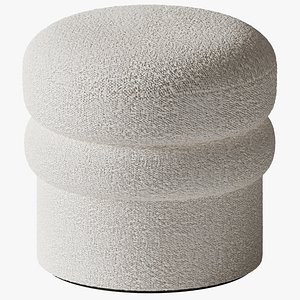 3D Interiortonic - Boucle Avina Ottoman