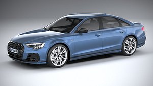 3D model Audi A8 S-Line 2022