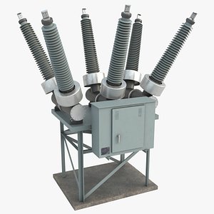 Circuit Breaker PBR 3D model