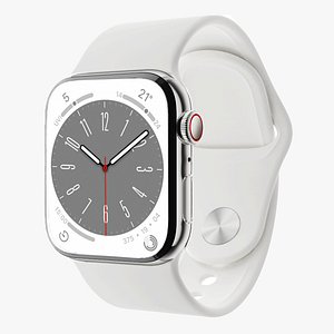 Apple Watch 8 Series - Silver Stainless Steel model
