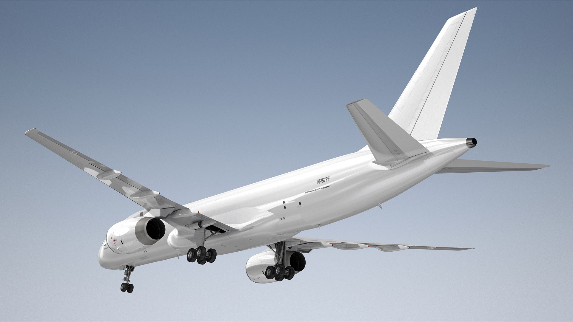 3D Boeing 757-200PF Generic White - TurboSquid 2183592