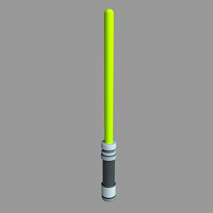 3D model Skywalker LightSaber Lowpoly