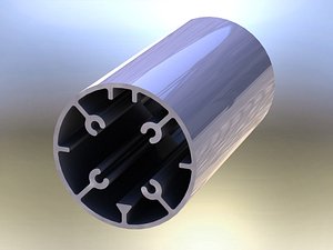 Aluminum Extruded Round Tube for Jigs model