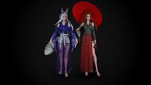 Kitsune 3D model