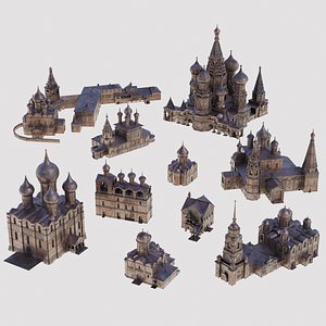 3D Church Bronze Model Collection