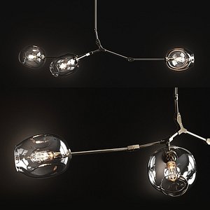 3D branching bubble model