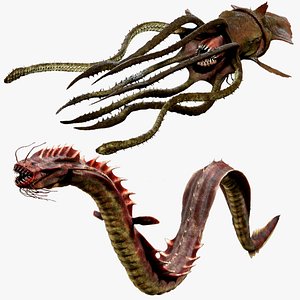 Leviathan and Kraken Sea Monsters