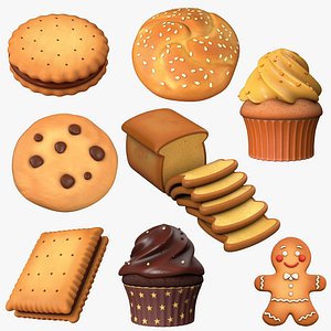 Cartoon Food Collection1 3D model