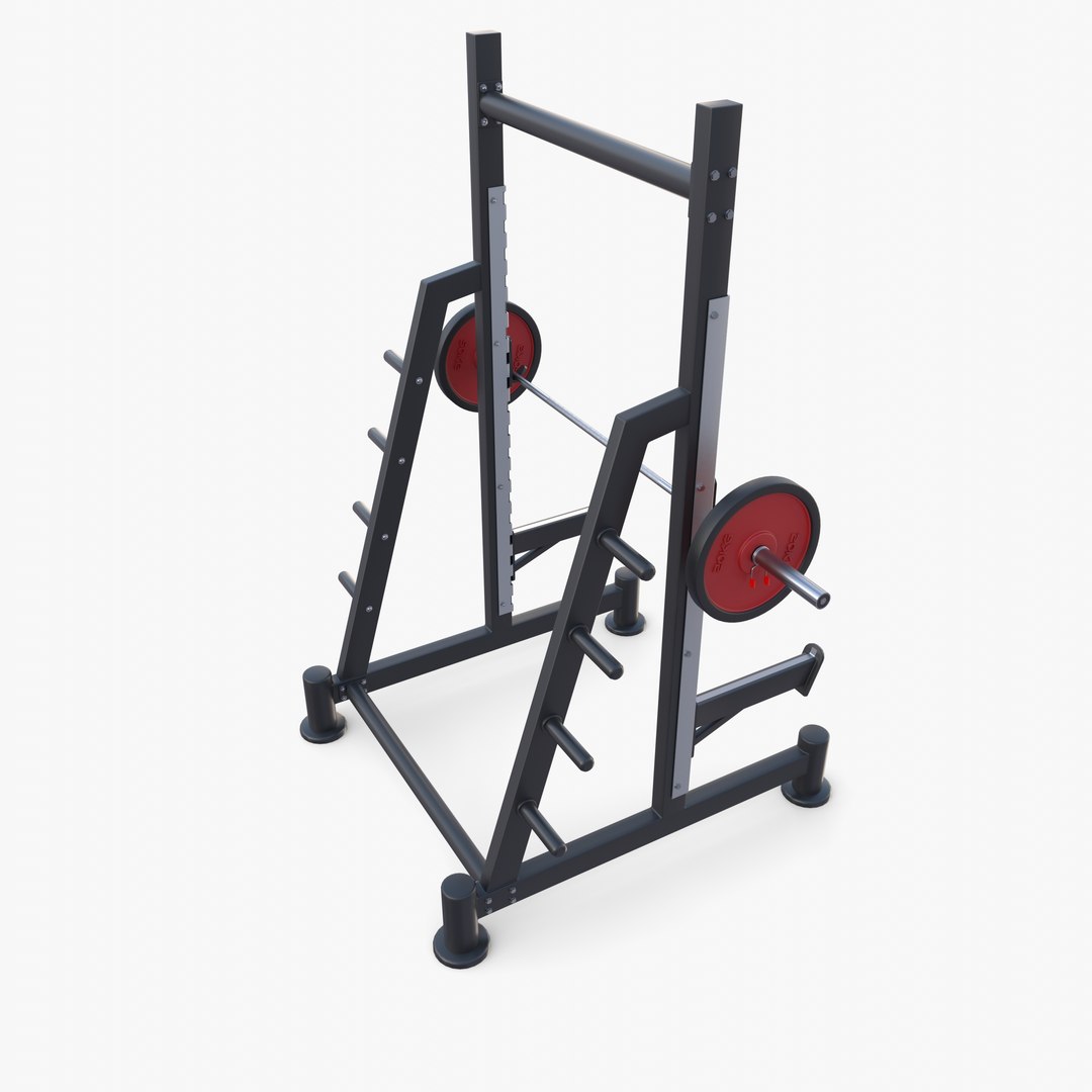 Squat Rack 3D - TurboSquid 2025403