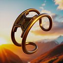 HexaCore Spiral Ring - Futuristic Jewelry 3D Print Model 57