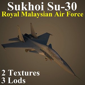 3d max sukhoi rmf fighter aircraft