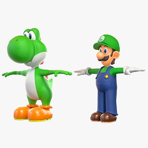 Yoshi And Luigi From Super Mario