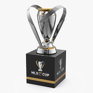 MLS Cup Trophy on Display Stand