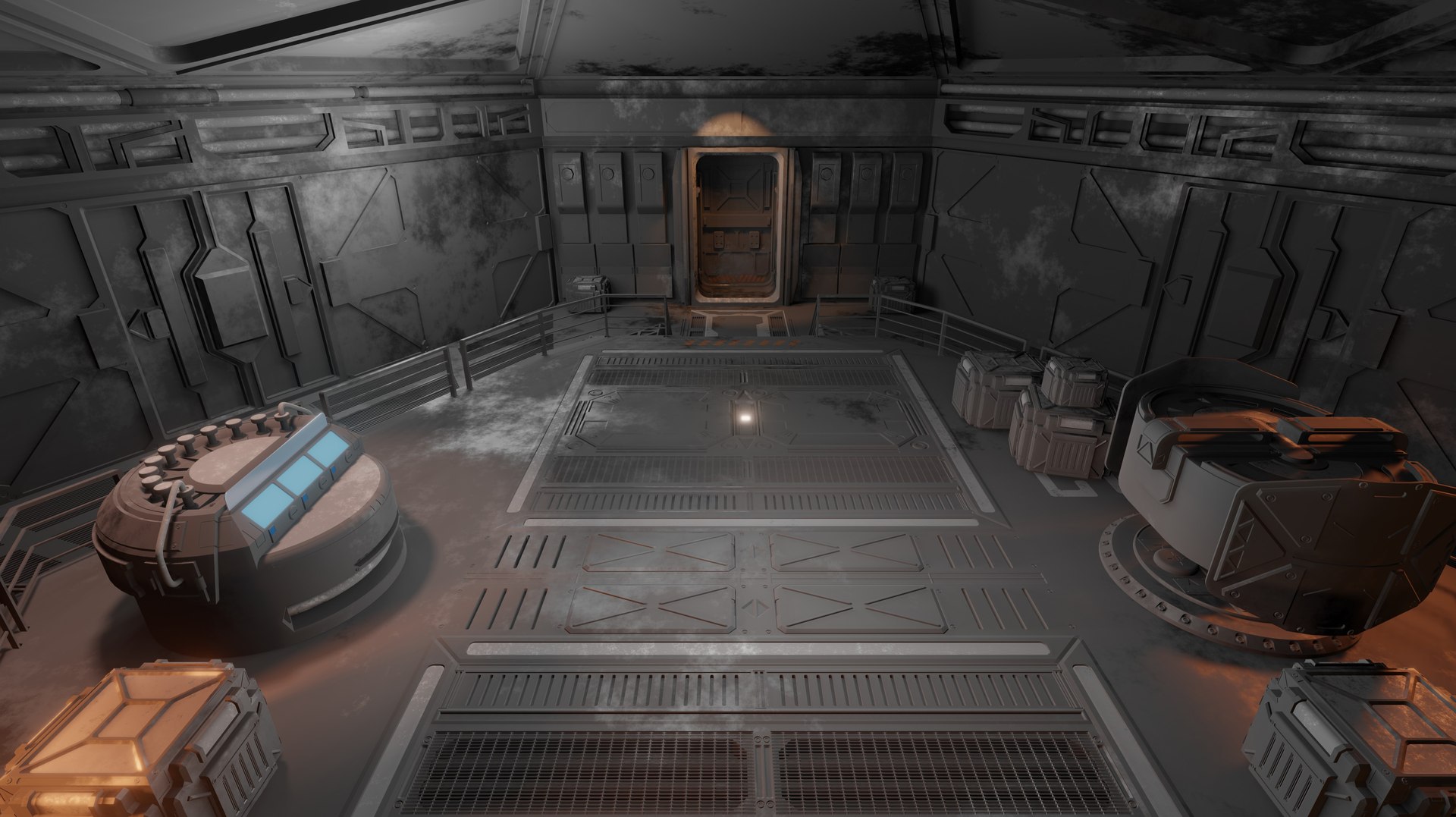 Control Room 3D Model - TurboSquid 2100340