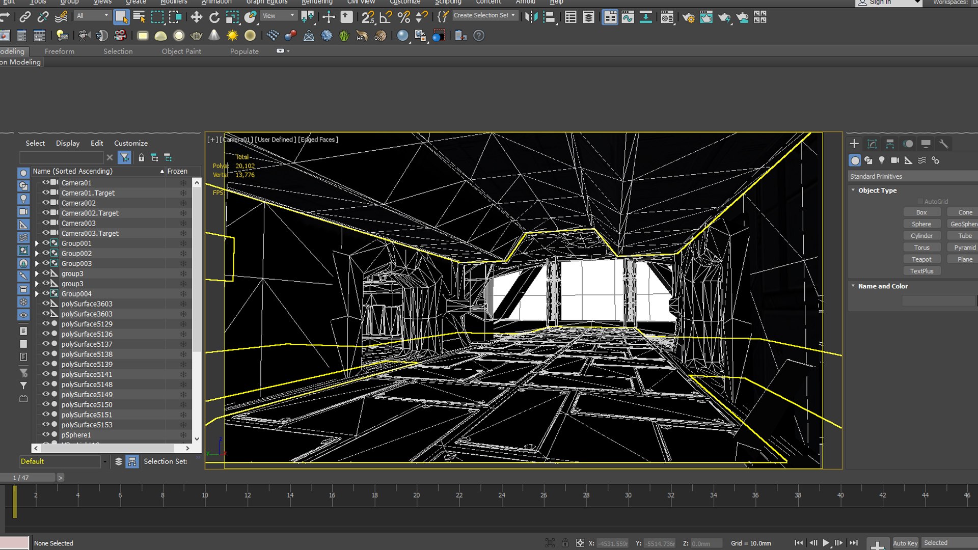 3D Scifi Sci Fi Blender Interior Corridor Hallway Futuristic ...