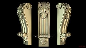 3d model decor element stl cnc