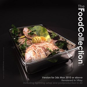 fish glass pan 3d model