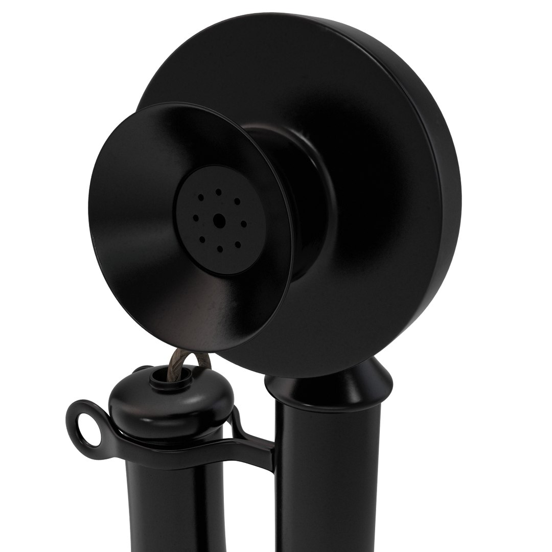3d Candlestick Phone Model