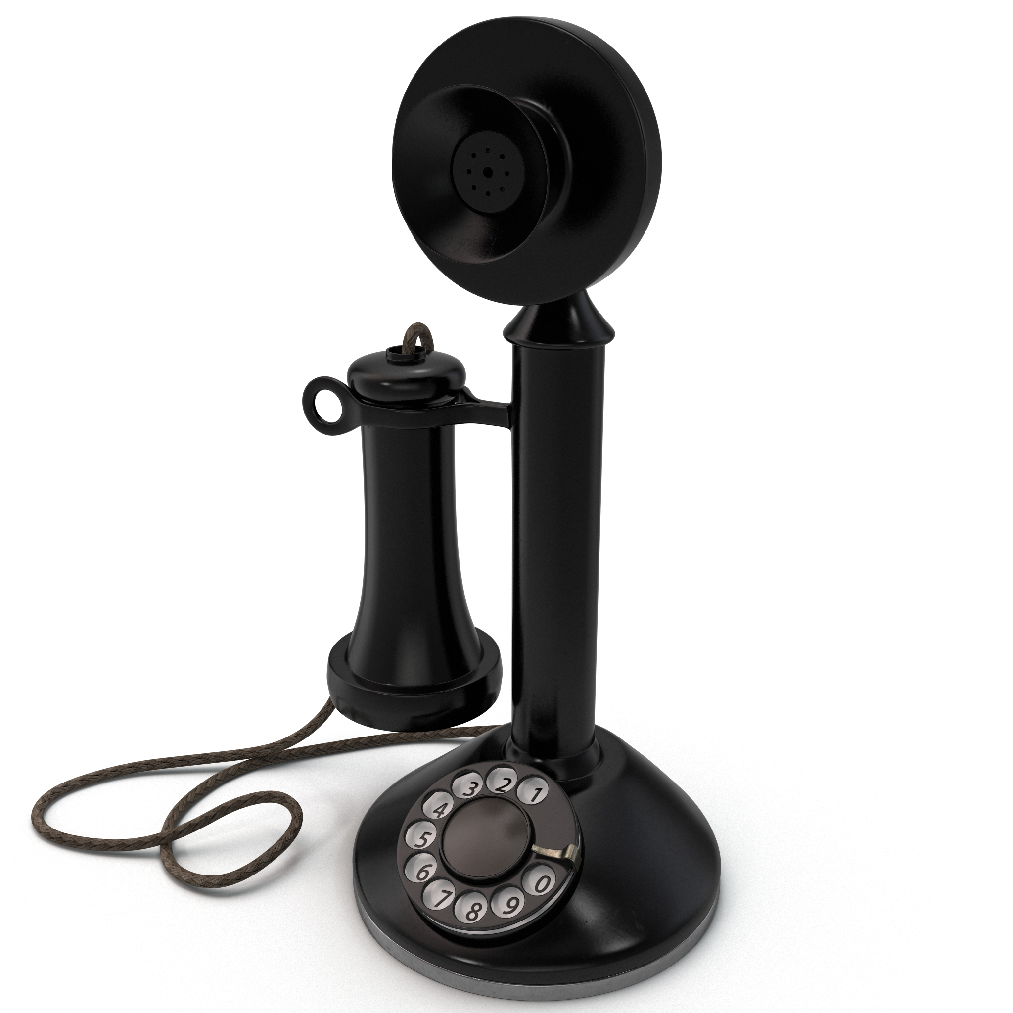 3d candlestick phone model