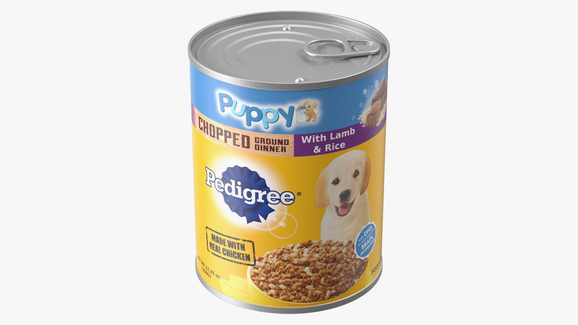 Pedigree puppy food clearance tins