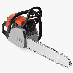 Petrol Chainsaw 3D model