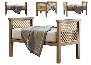 3D Karen wooden bench by Bpoint