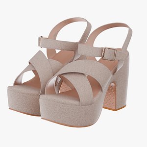 women slipper 15 3D model