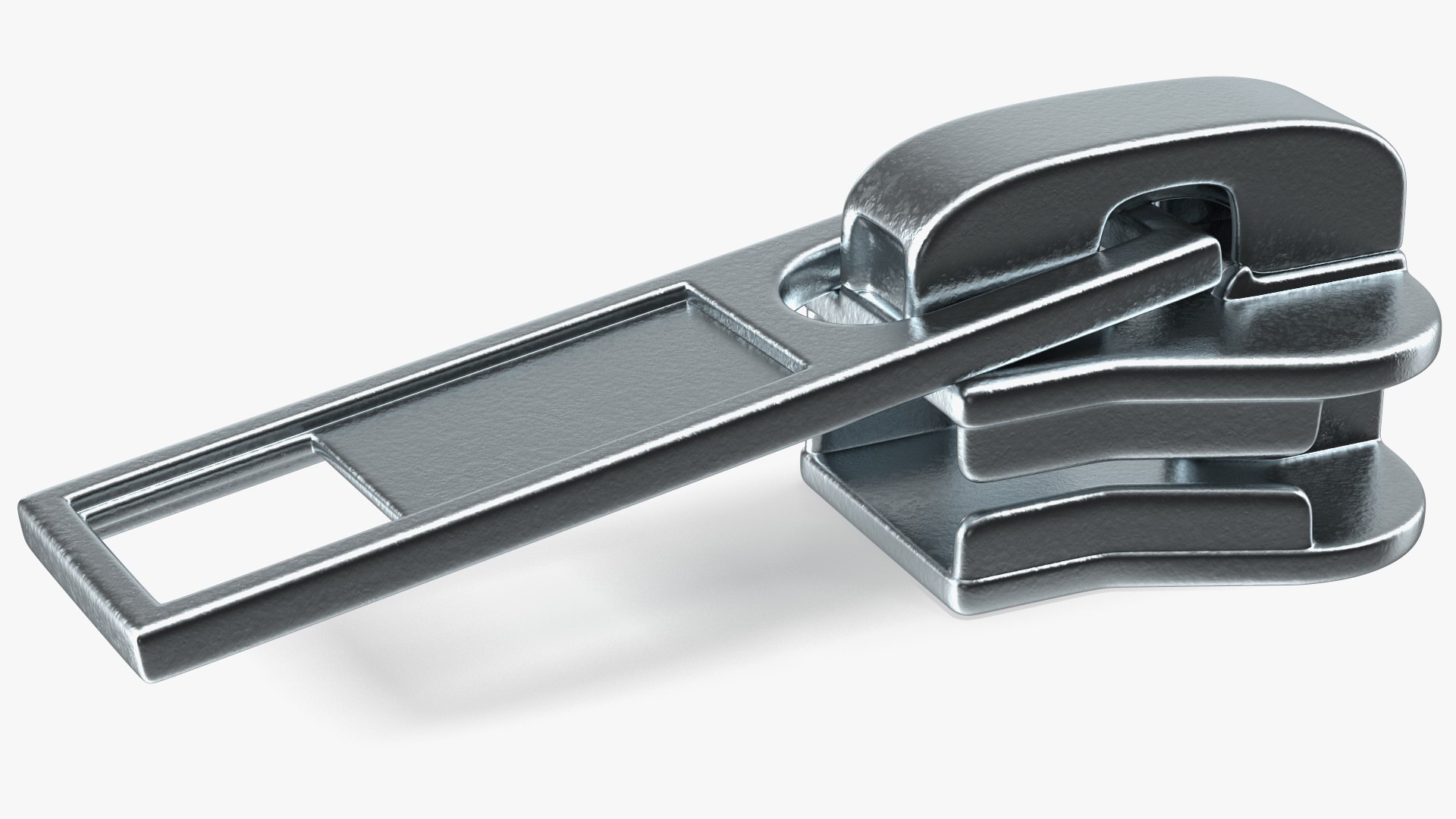 Zipper Slider Metal 3D model preview